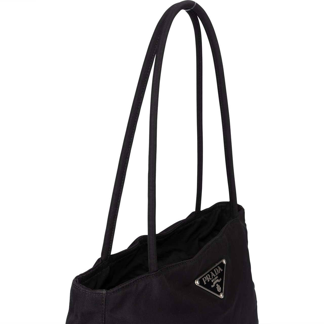 Prada Prada Black Nylon Triangle Handbag Divers