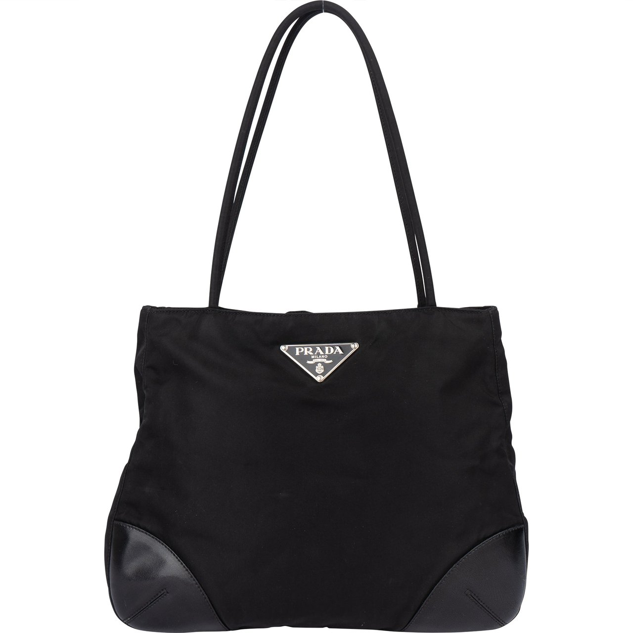 Prada Prada Black Nylon Triangle Handbag Divers