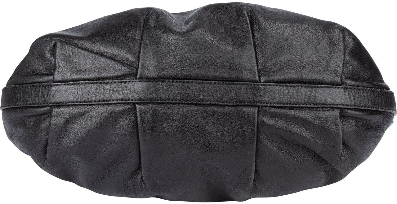 Prada Prada Black Leather Handbag Zwart