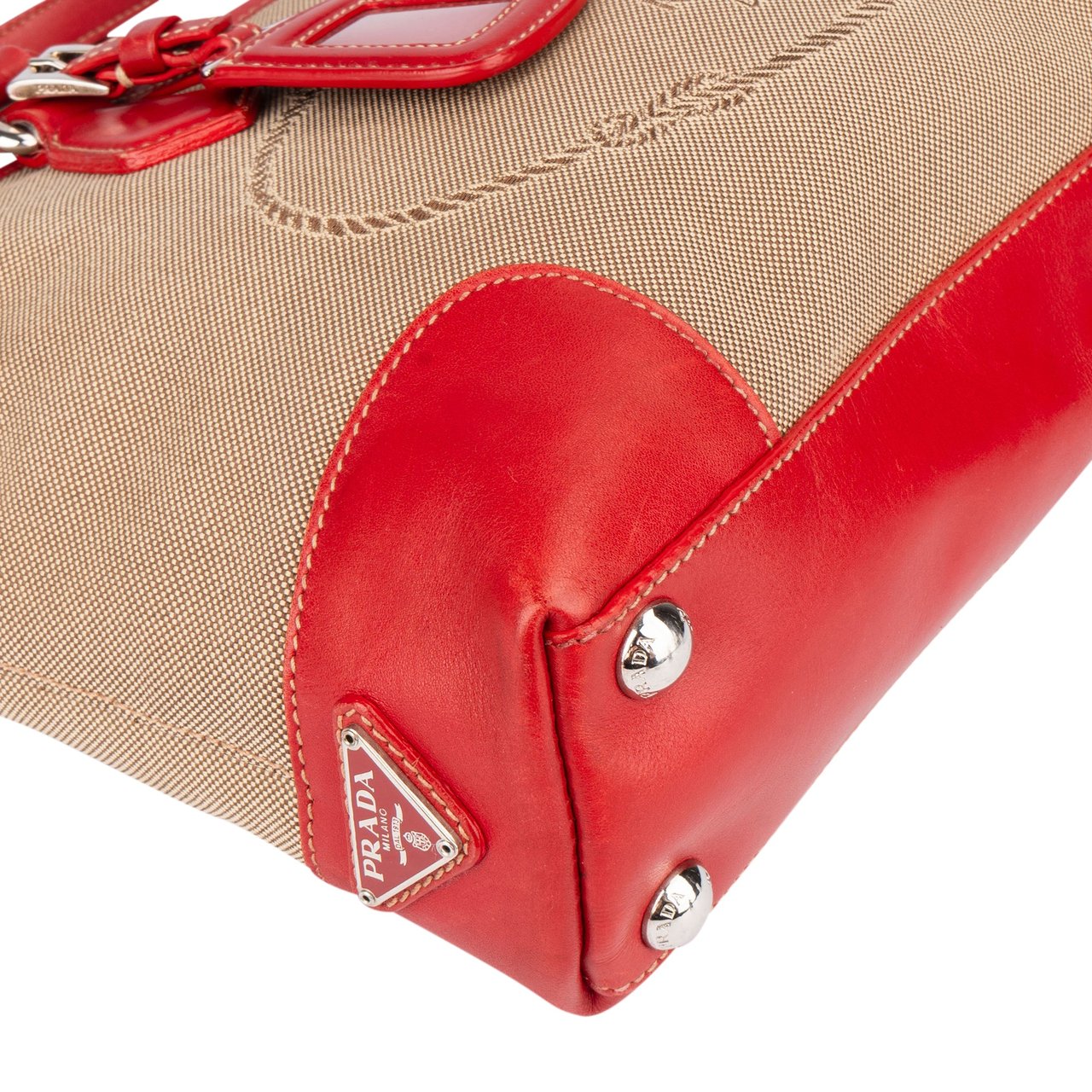 Prada Prada Classic Jacquard Handbag Divers