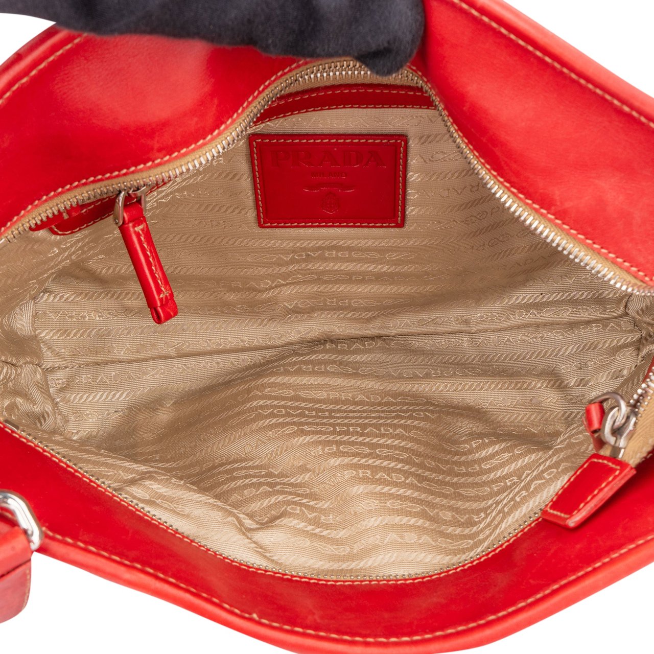 Prada Prada Classic Jacquard Handbag Divers
