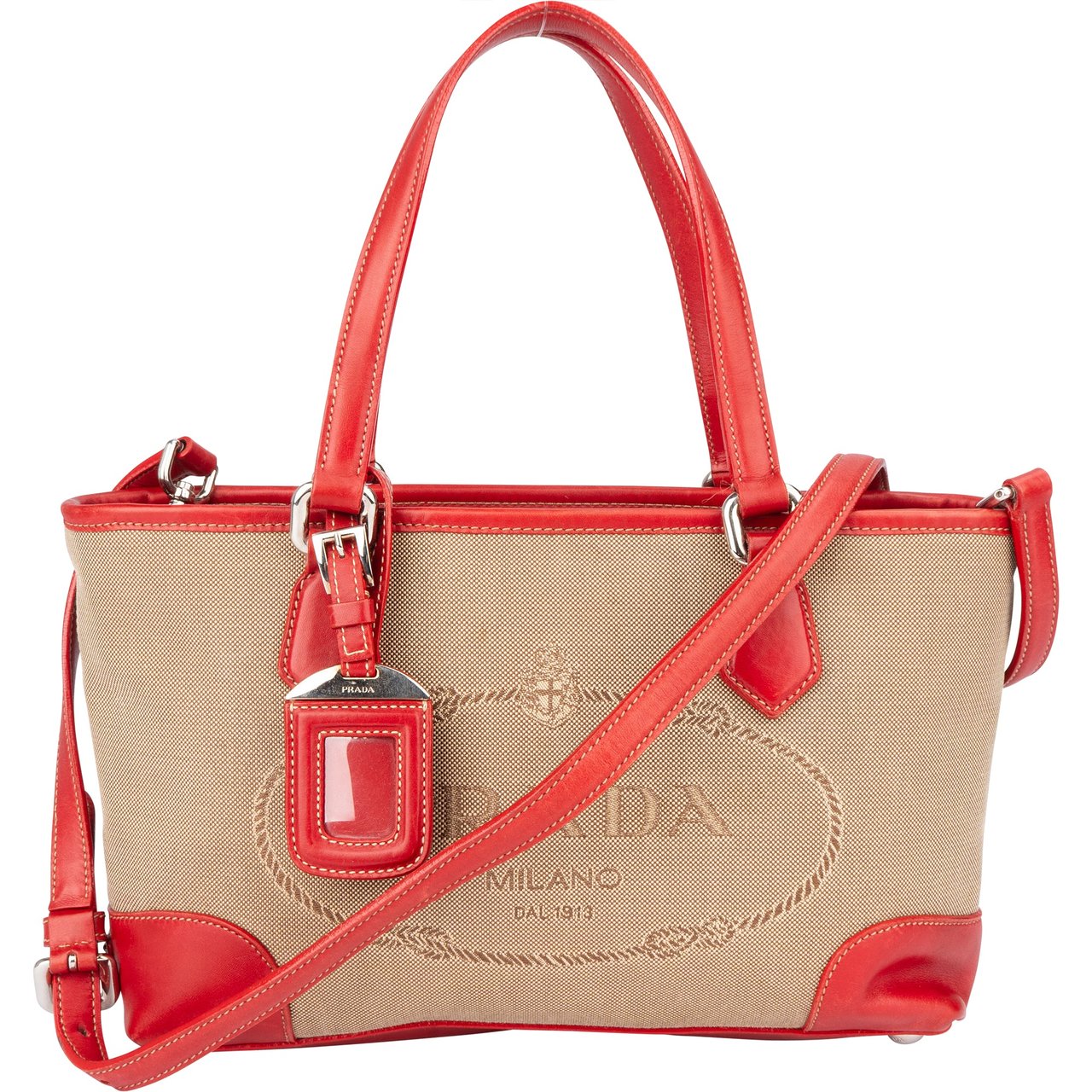 Prada Prada Classic Jacquard Handbag Divers