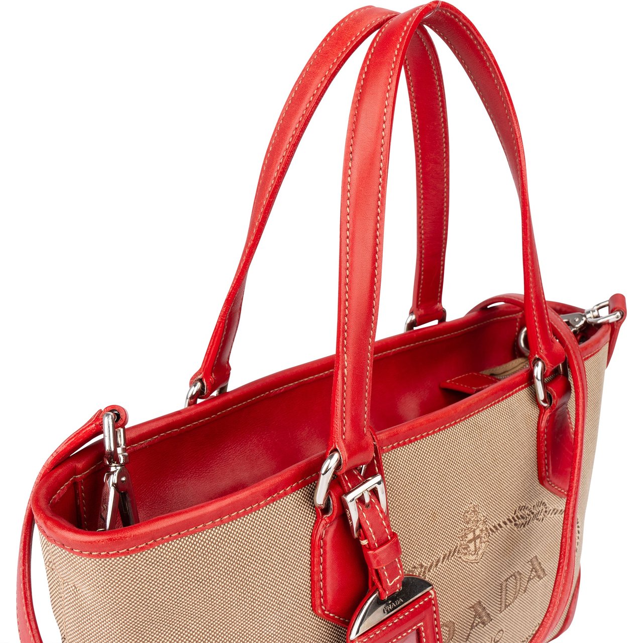 Prada Prada Classic Jacquard Handbag Divers