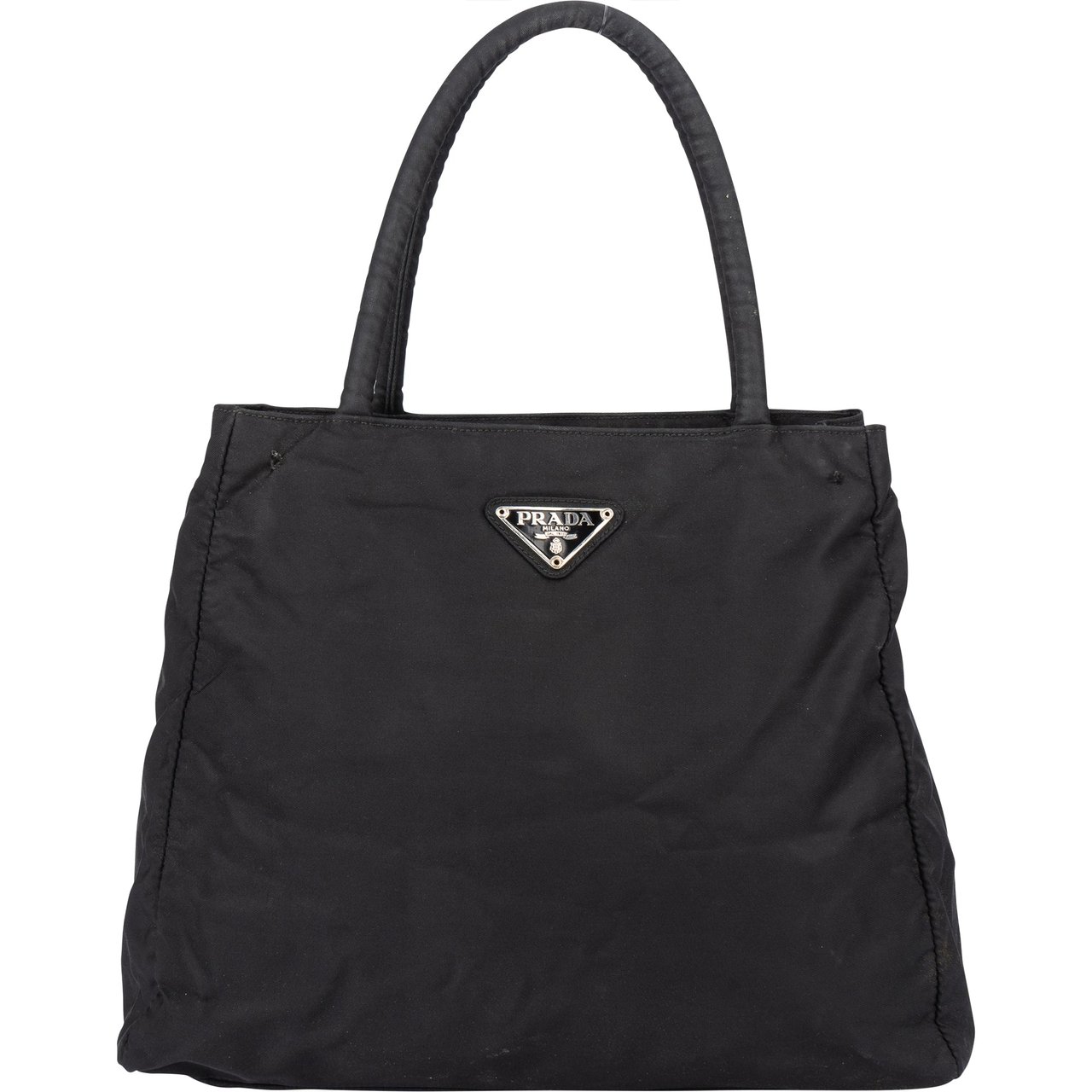 Prada Prada Black Nylon Triangle Handbag Divers