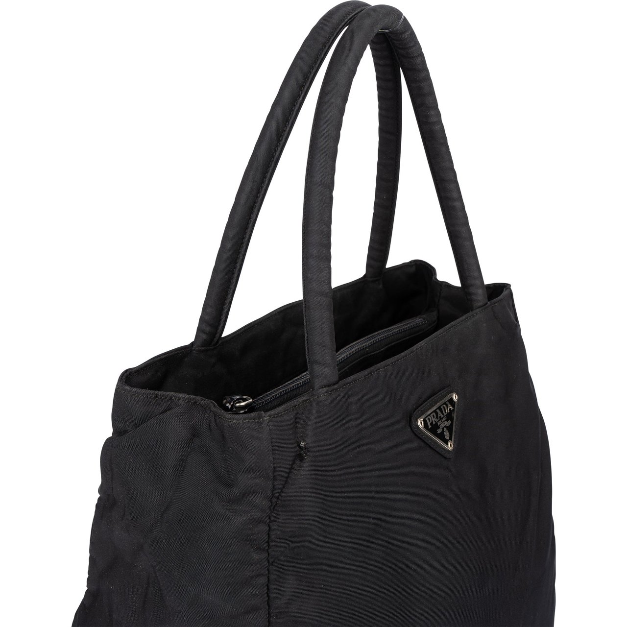 Prada Prada Black Nylon Triangle Handbag Divers