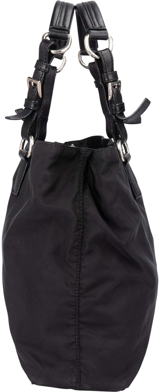 Prada Prada Black Nylon Triangle Handbag Divers