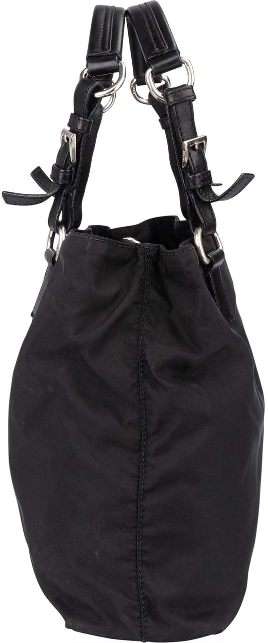 Prada Prada Black Nylon Triangle Handbag Divers