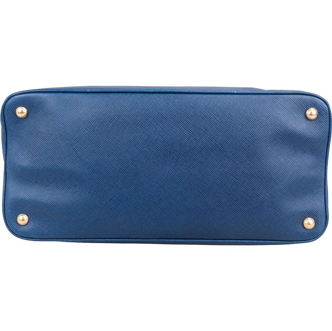 Prada Saffiano Leather Promenade Handbag Blauw