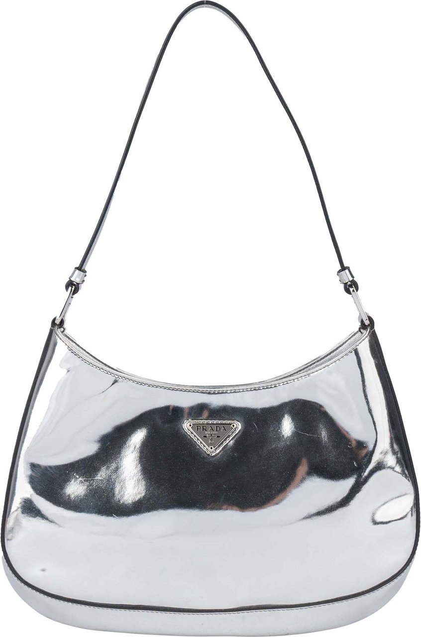 Prada Prada Silver Triangle Cleo Shoulder Bag Divers