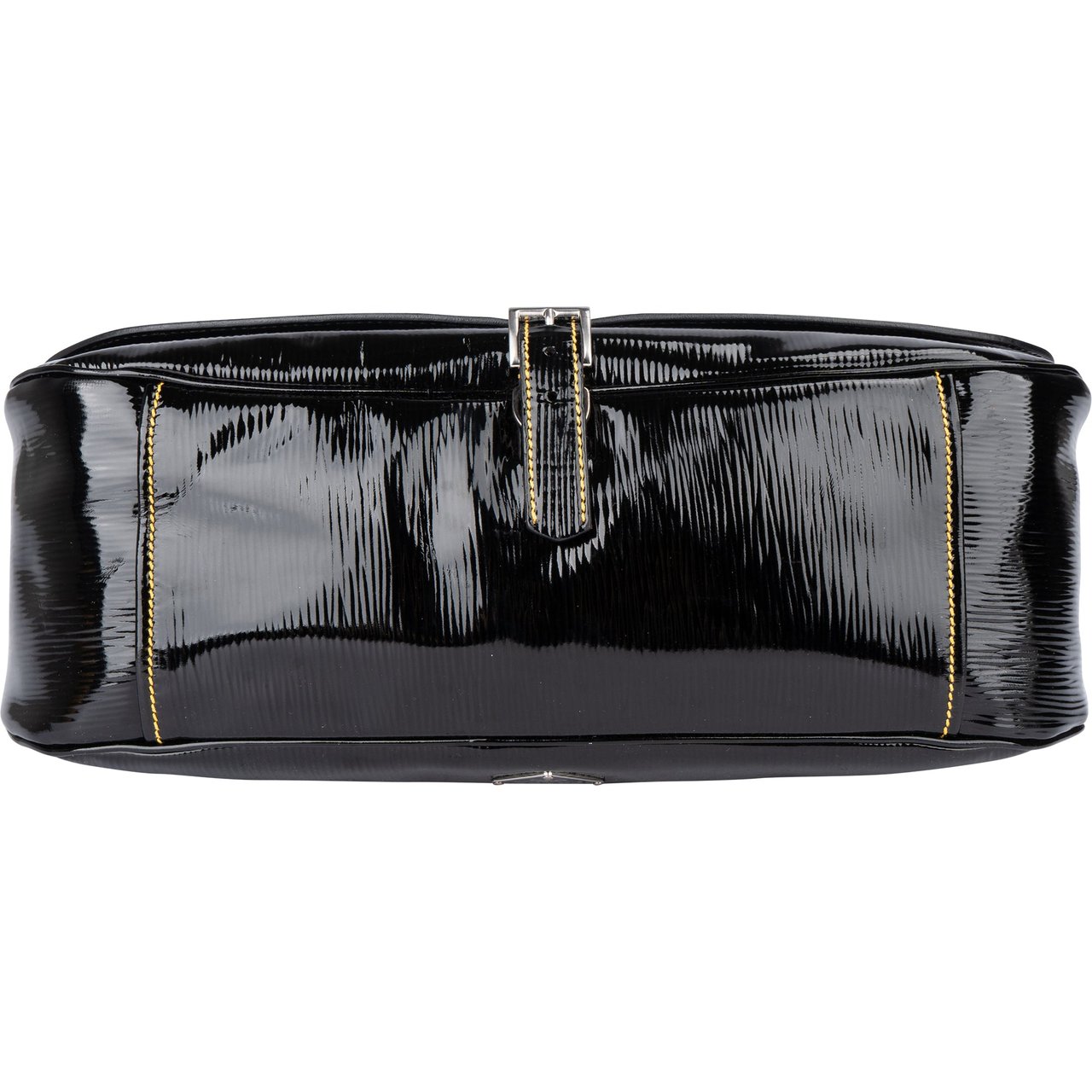 Prada Prada Patent Triangle Vernice Handbag Zwart