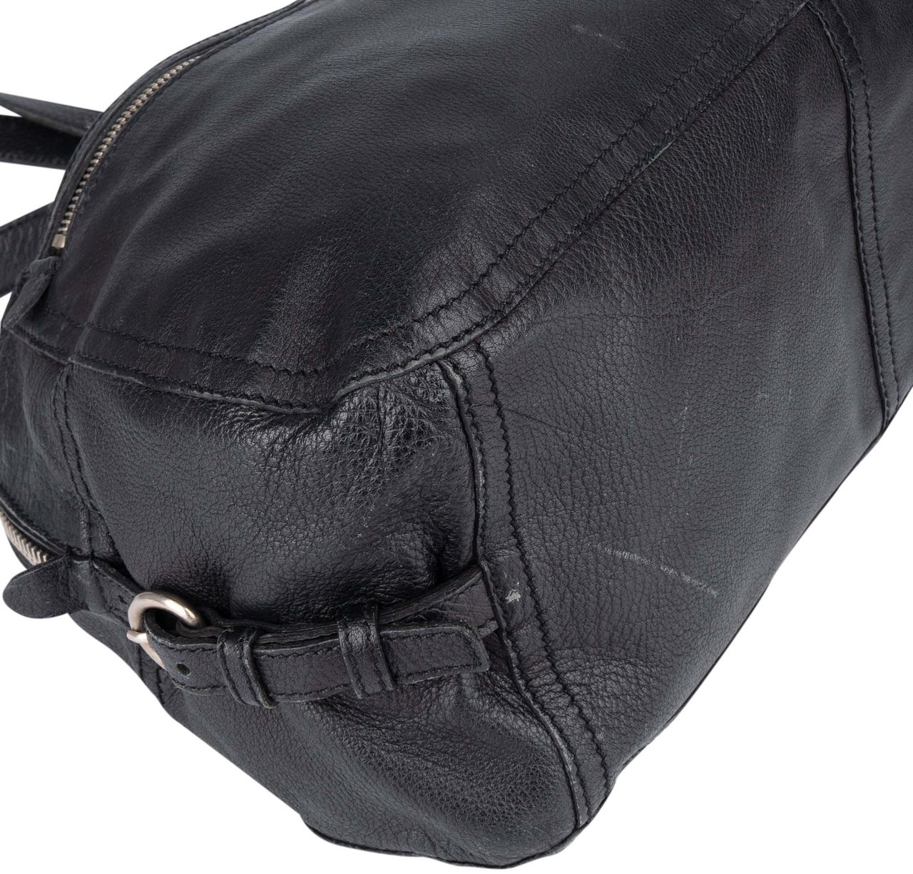 Prada Prada Leather Twin Pocket Triangle Shoulder Bag Divers