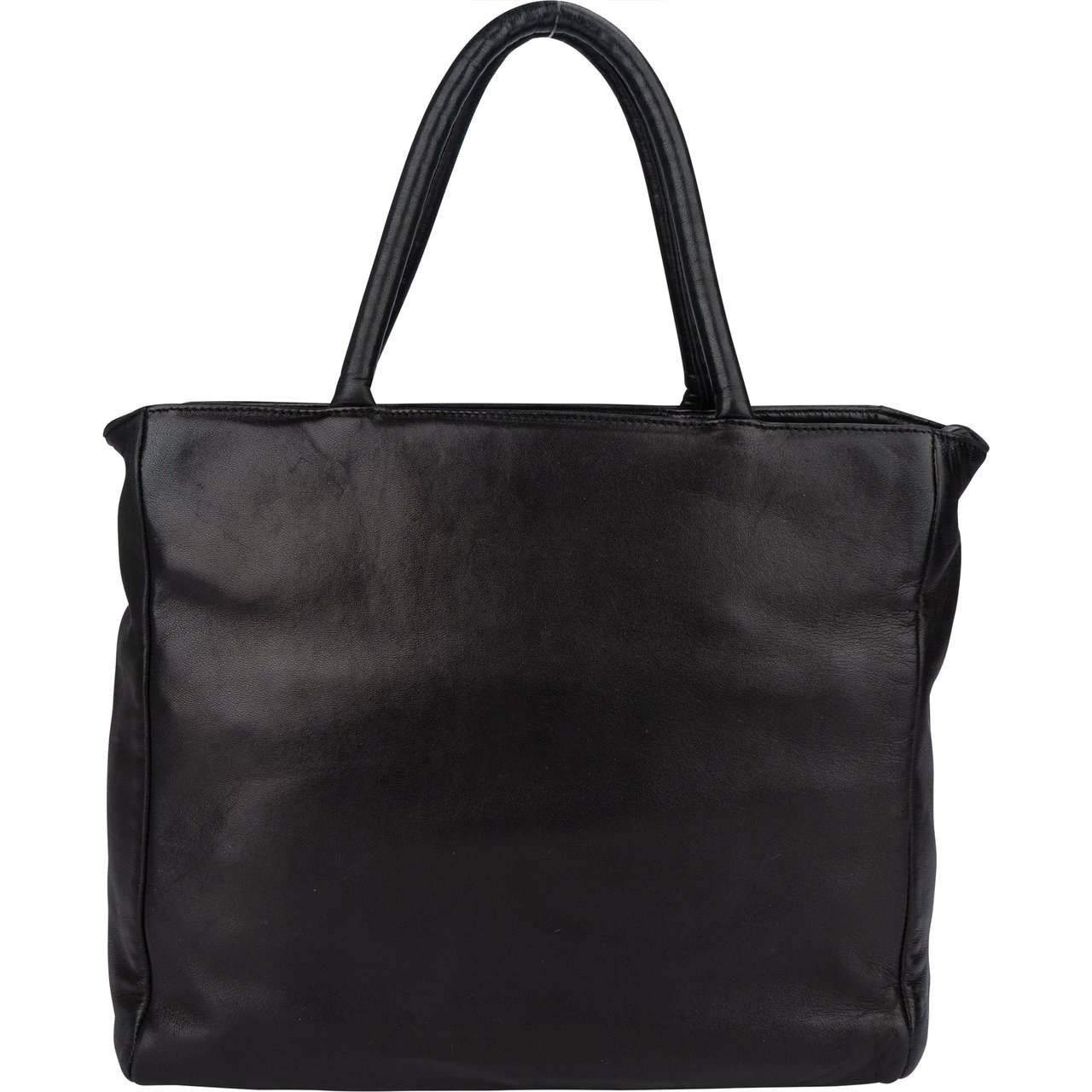 Prada Prada Premium Leather City Handbag Zwart