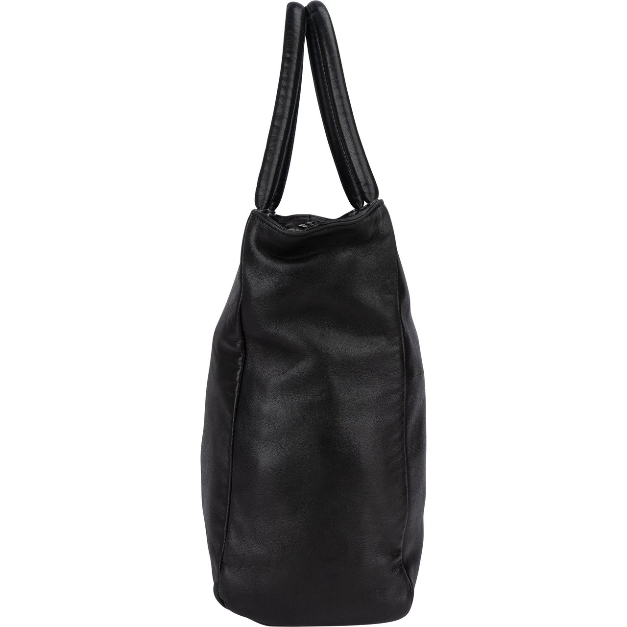 Prada Prada Premium Leather City Handbag Zwart