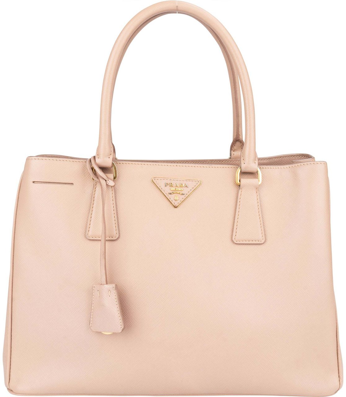 Prada Prada Pink Saffiano Leather Gallieria Handbag Roze
