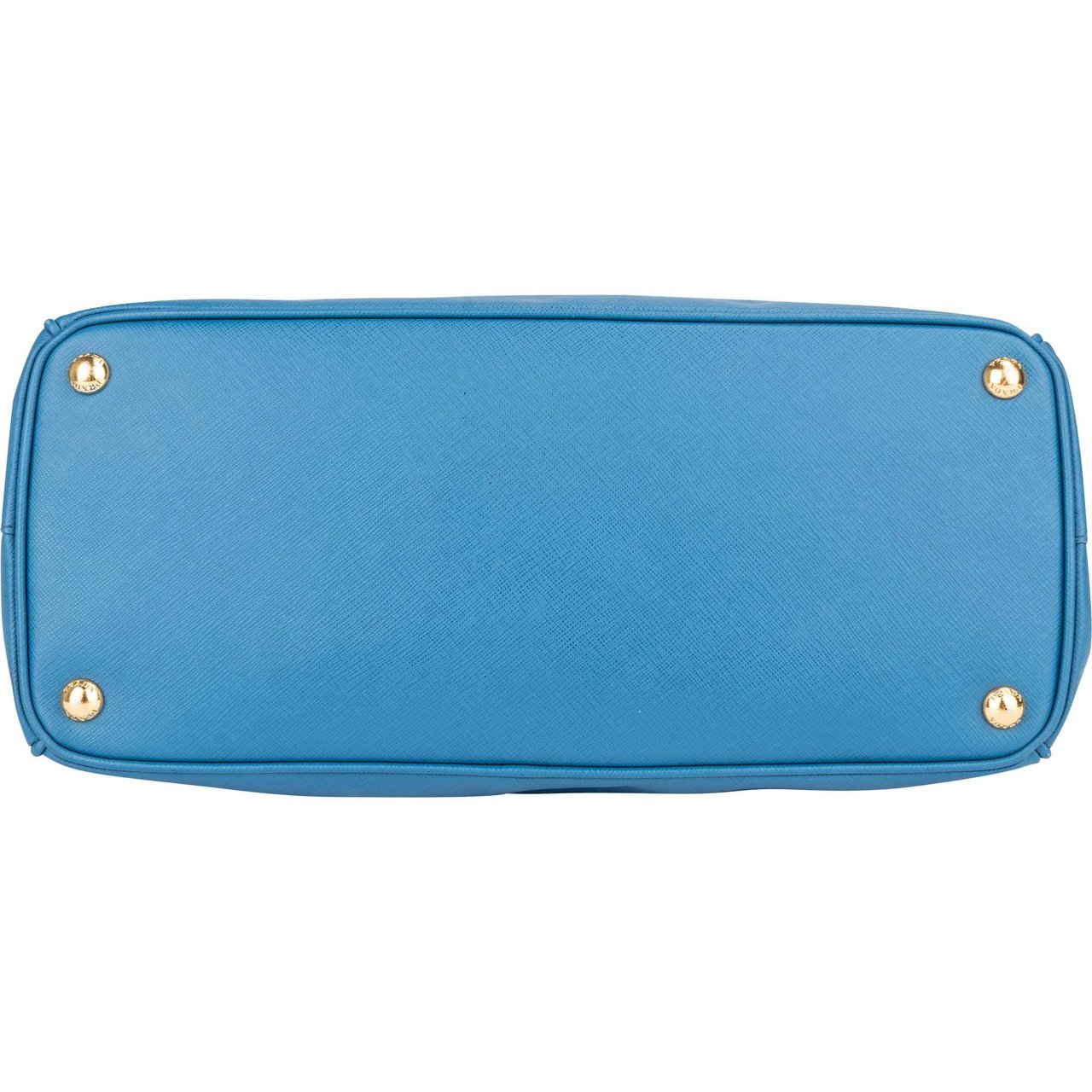Prada Prada Blue Saffiano Leather Galleria Handbag Blauw