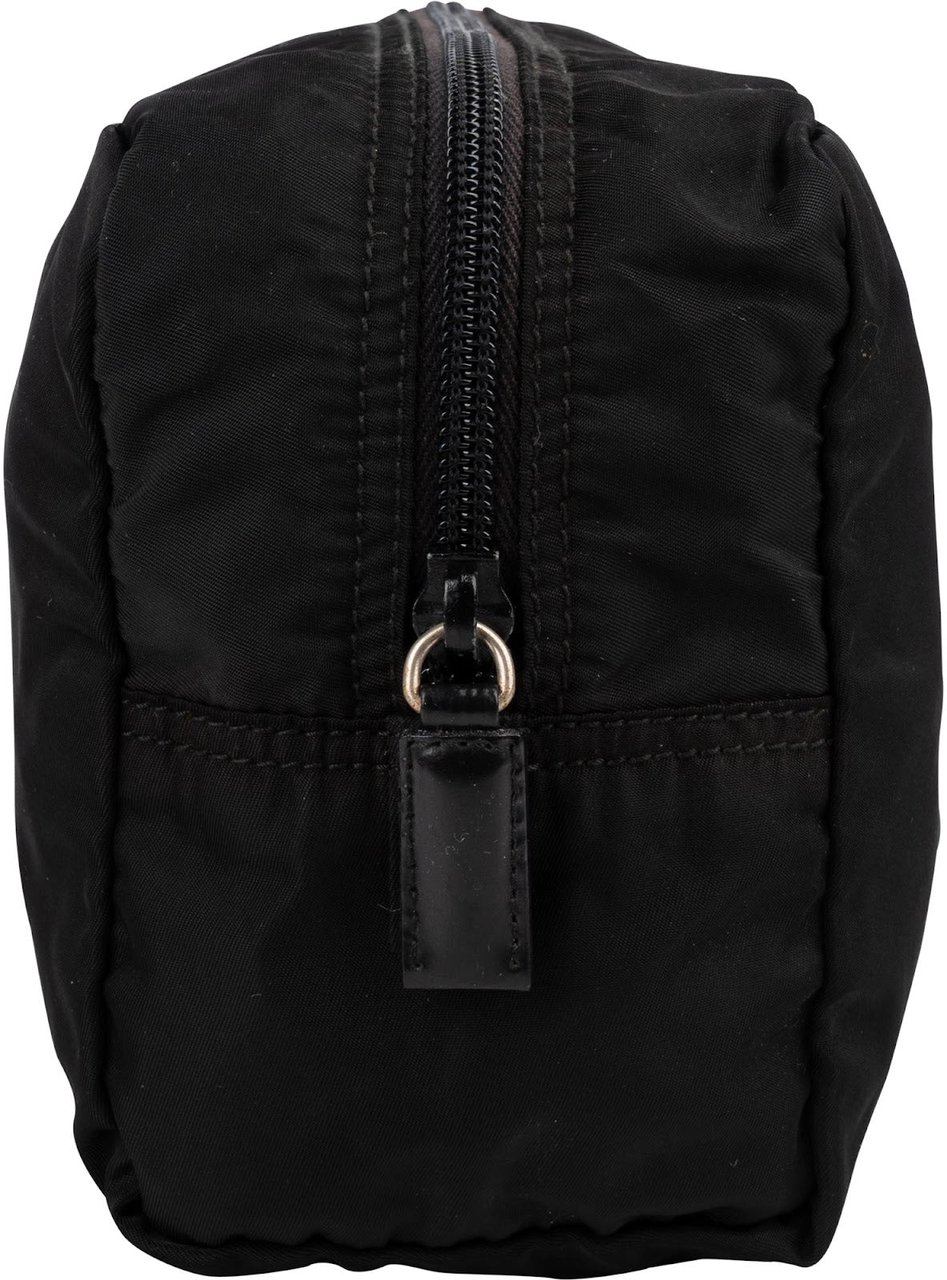 Prada Tessuto Nylon Cosmetic Pouch Zwart