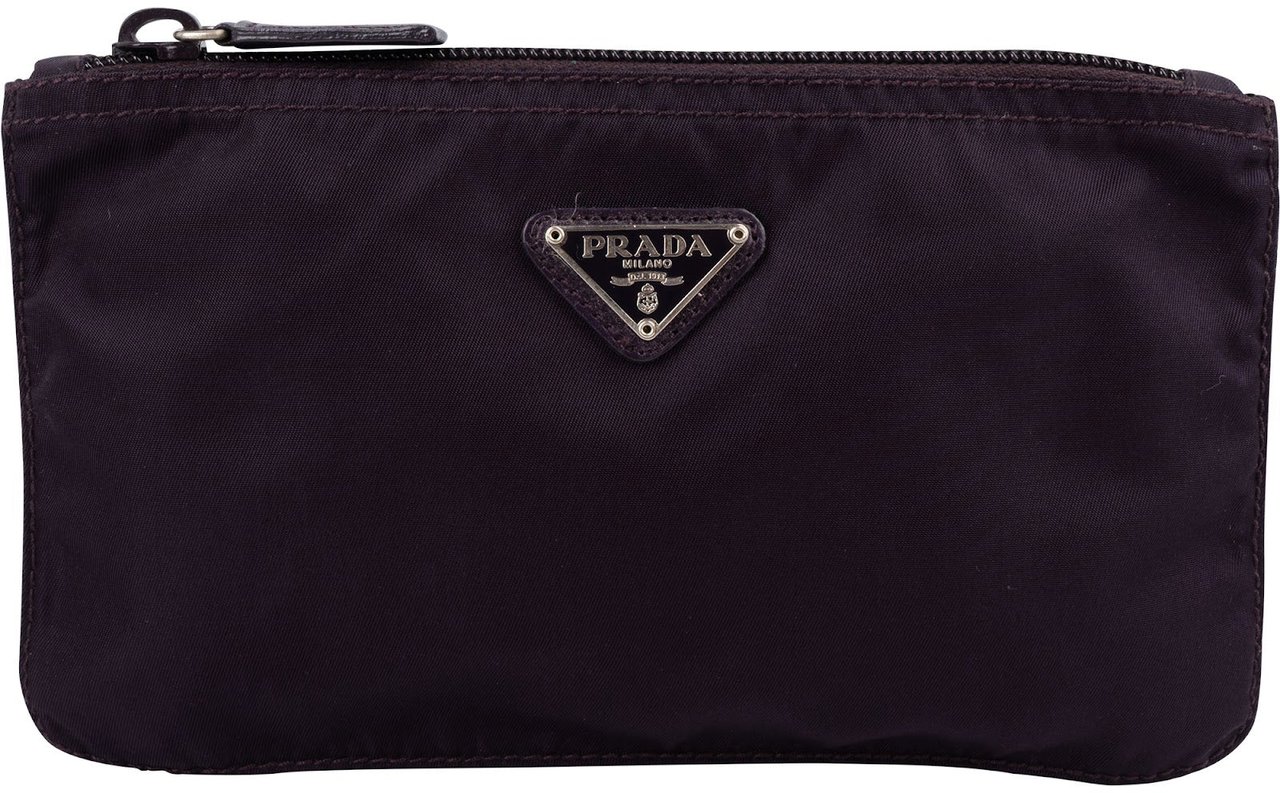 Prada Tessuto Nylon Cosmetic Pouch Divers