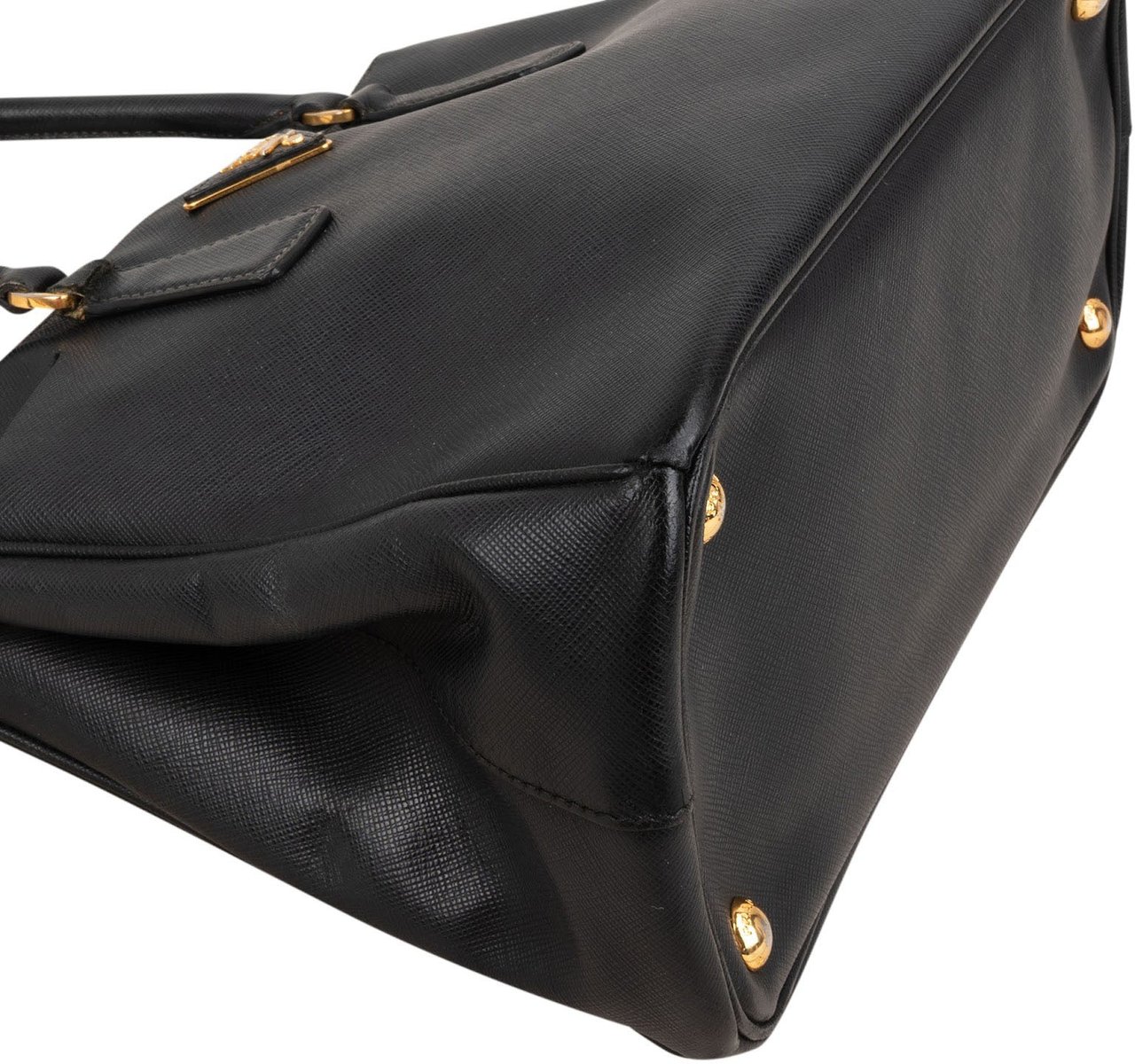 Prada Saffiano Leather Galleria Handbag Zwart