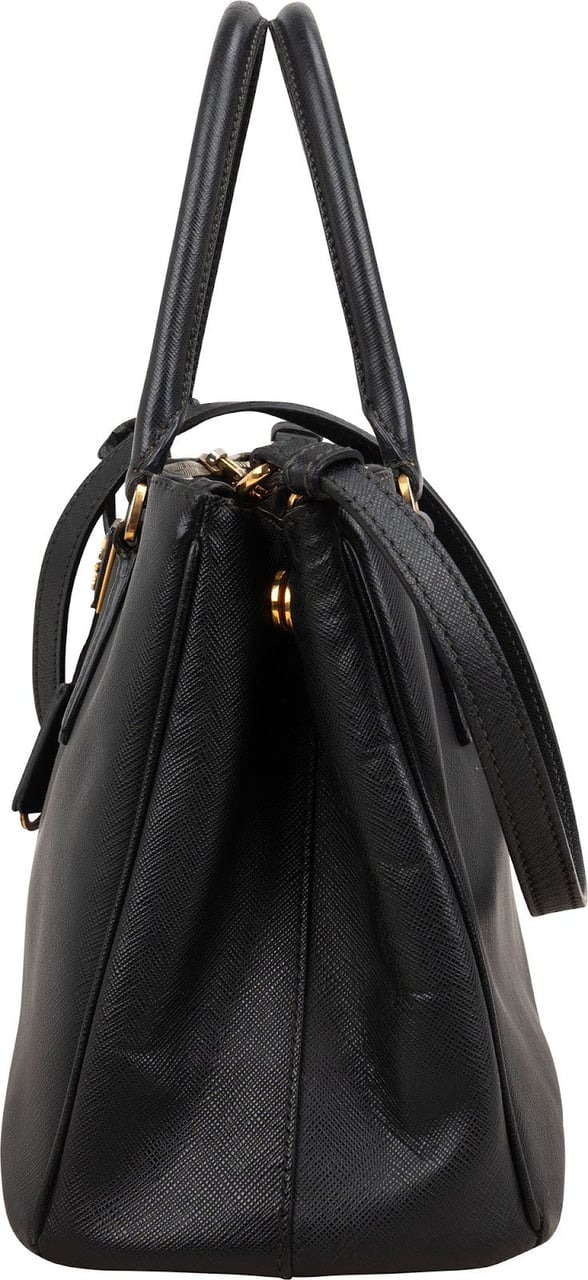 Prada Saffiano Leather Galleria Handbag Zwart