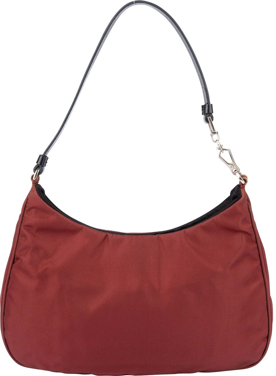 Prada Prada Red Nylon Triangle Cleo Shoulder Bag Rood