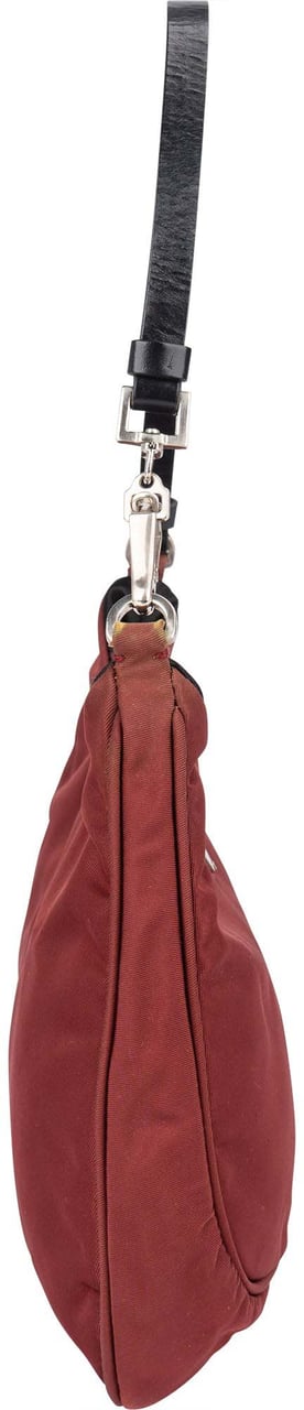 Prada Prada Red Nylon Triangle Cleo Shoulder Bag Rood
