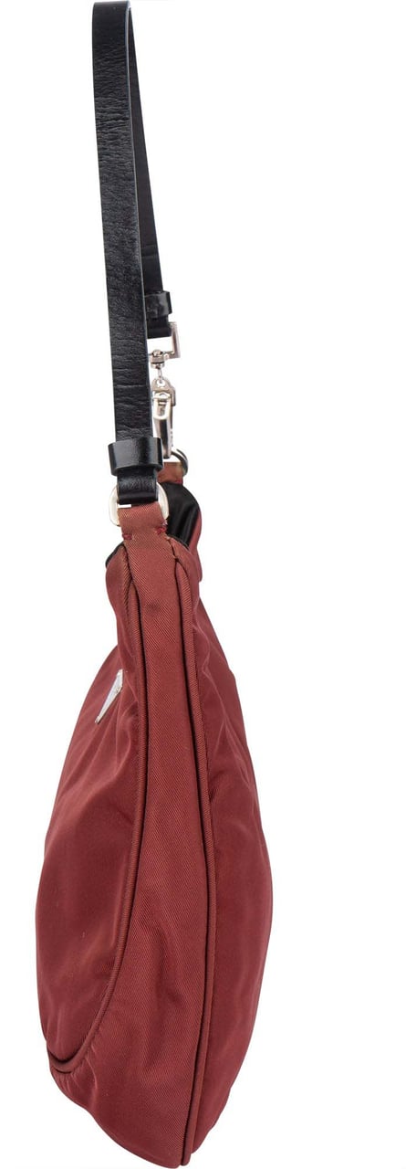 Prada Prada Red Nylon Triangle Cleo Shoulder Bag Rood