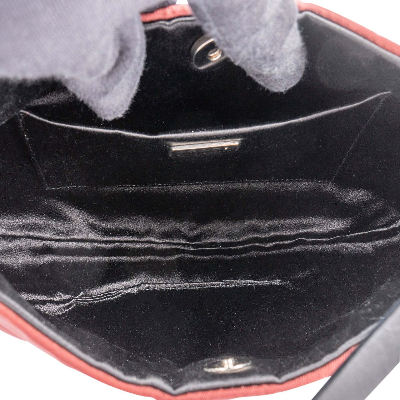 Prada Prada Red Nylon Triangle Cleo Shoulder Bag Rood