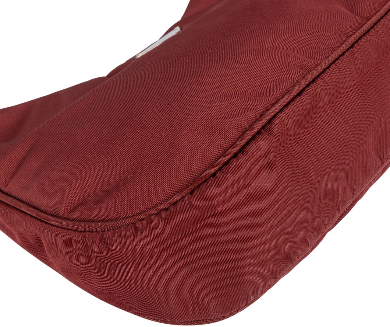 Prada Red Nylon Triangle Cleo Shoulder Bag Divers