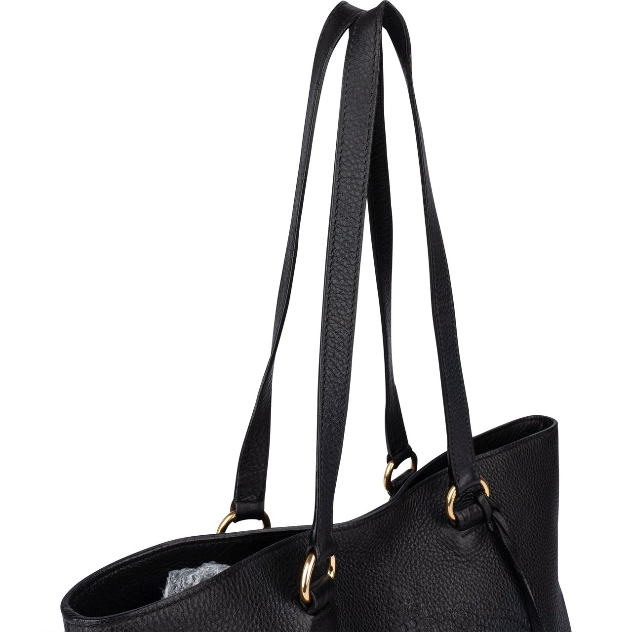 Prada Prada Black Premium Leather Daino Vitello Handbag Divers