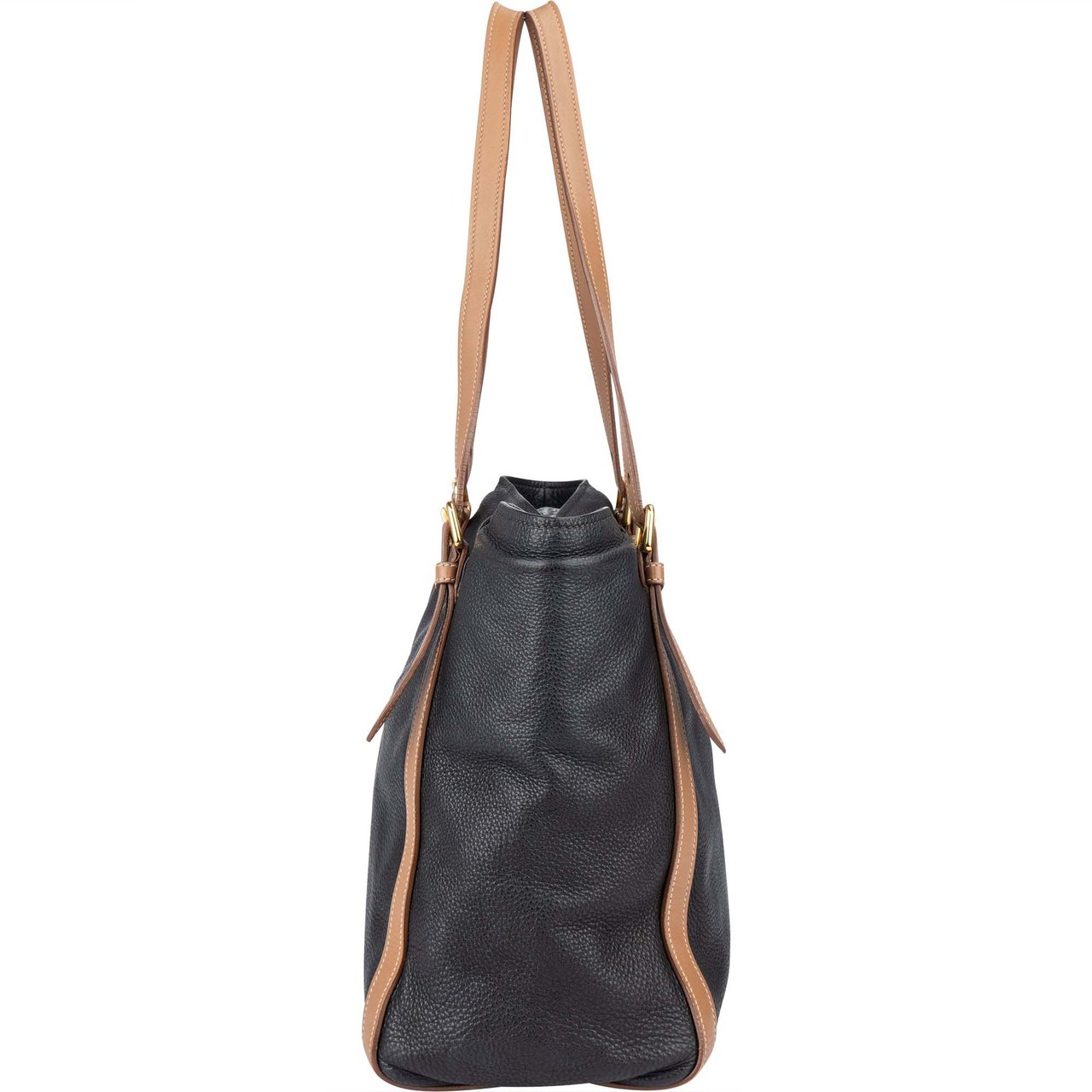 Prada Prada Bicolor Leather City Shoulder Bag Divers
