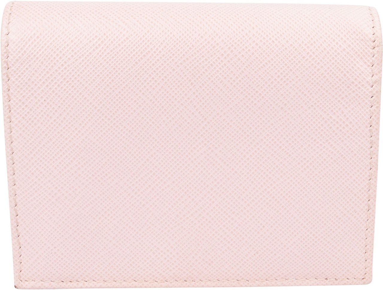Prada Pink Saffiano Leather Small Wallet Rood