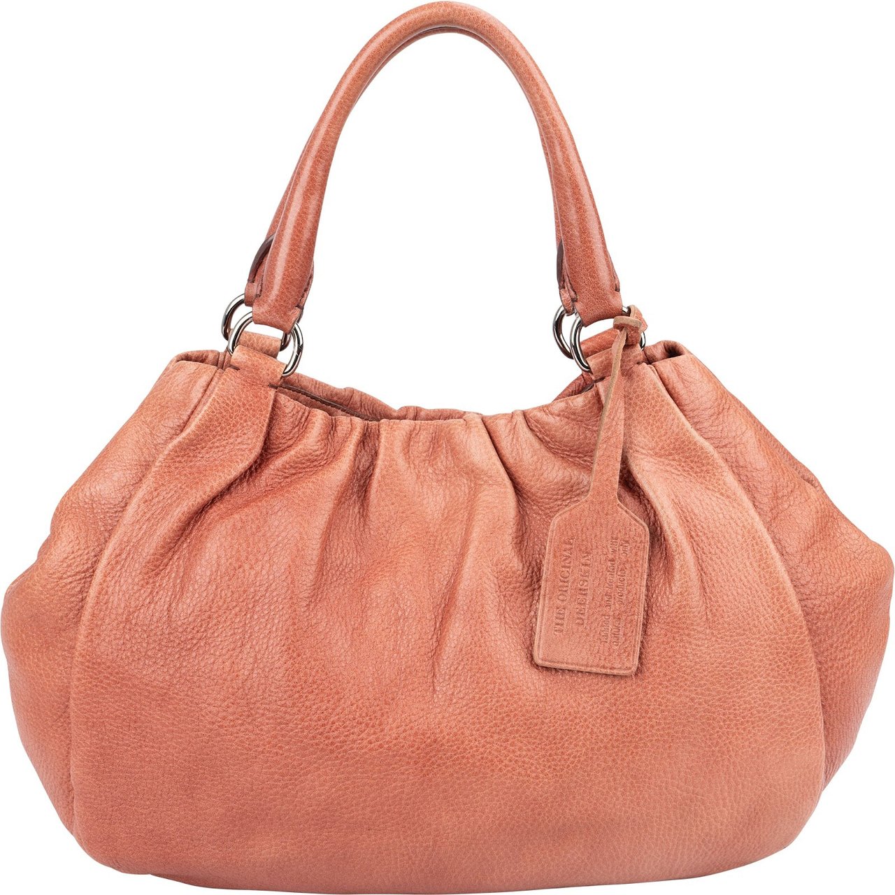 Prada Vitello Daino Deerskin Gathered Tote Handbag Divers