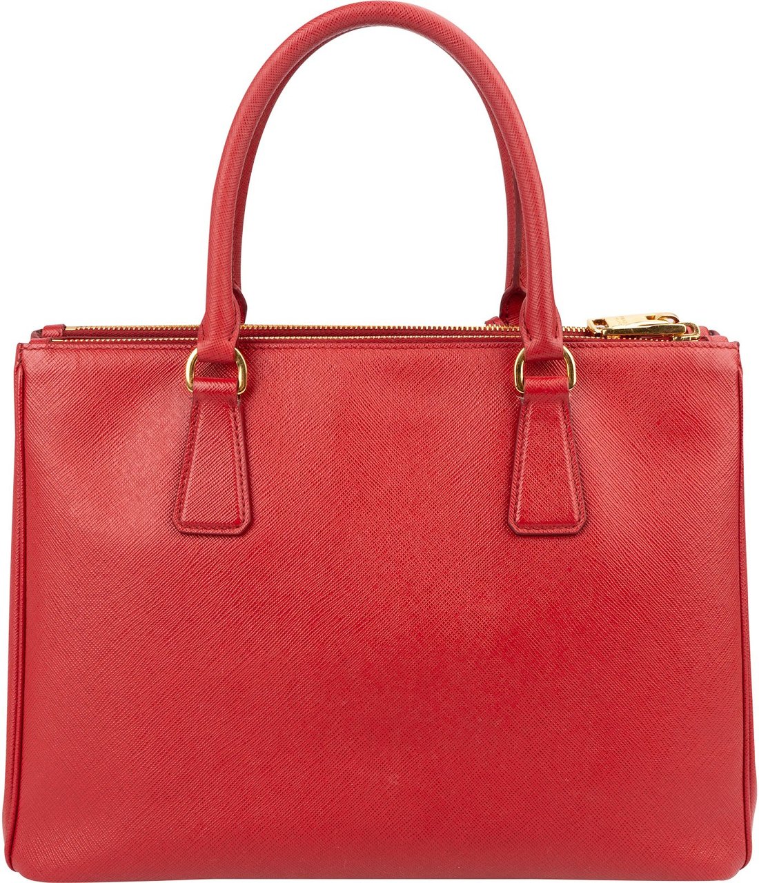 Prada Red Saffiano Leather Galleria Handbag Rood