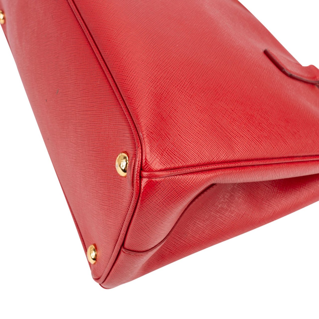 Prada Red Saffiano Leather Galleria Handbag Rood