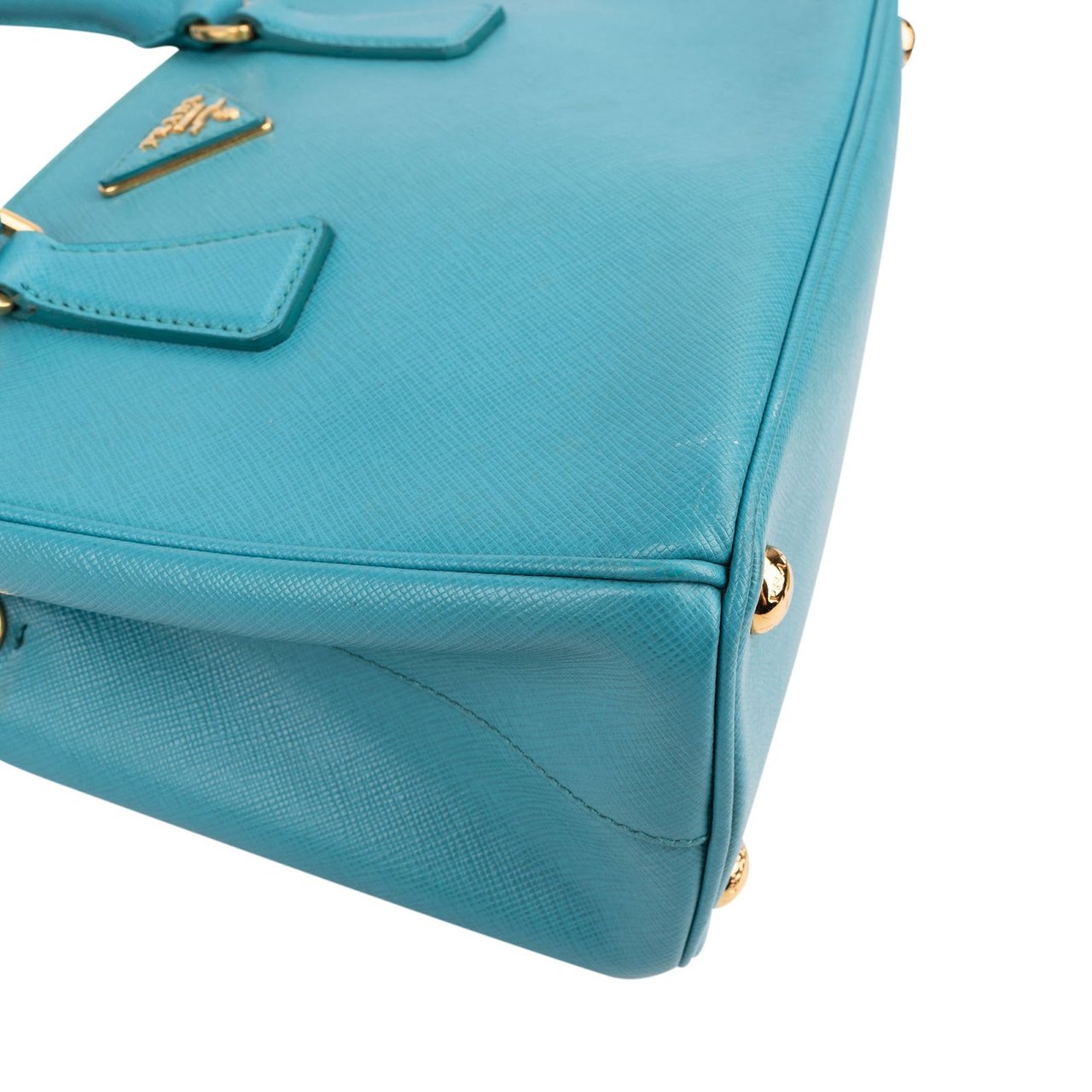 Prada Saffiano Leather Mini Galleria Handbag Blauw