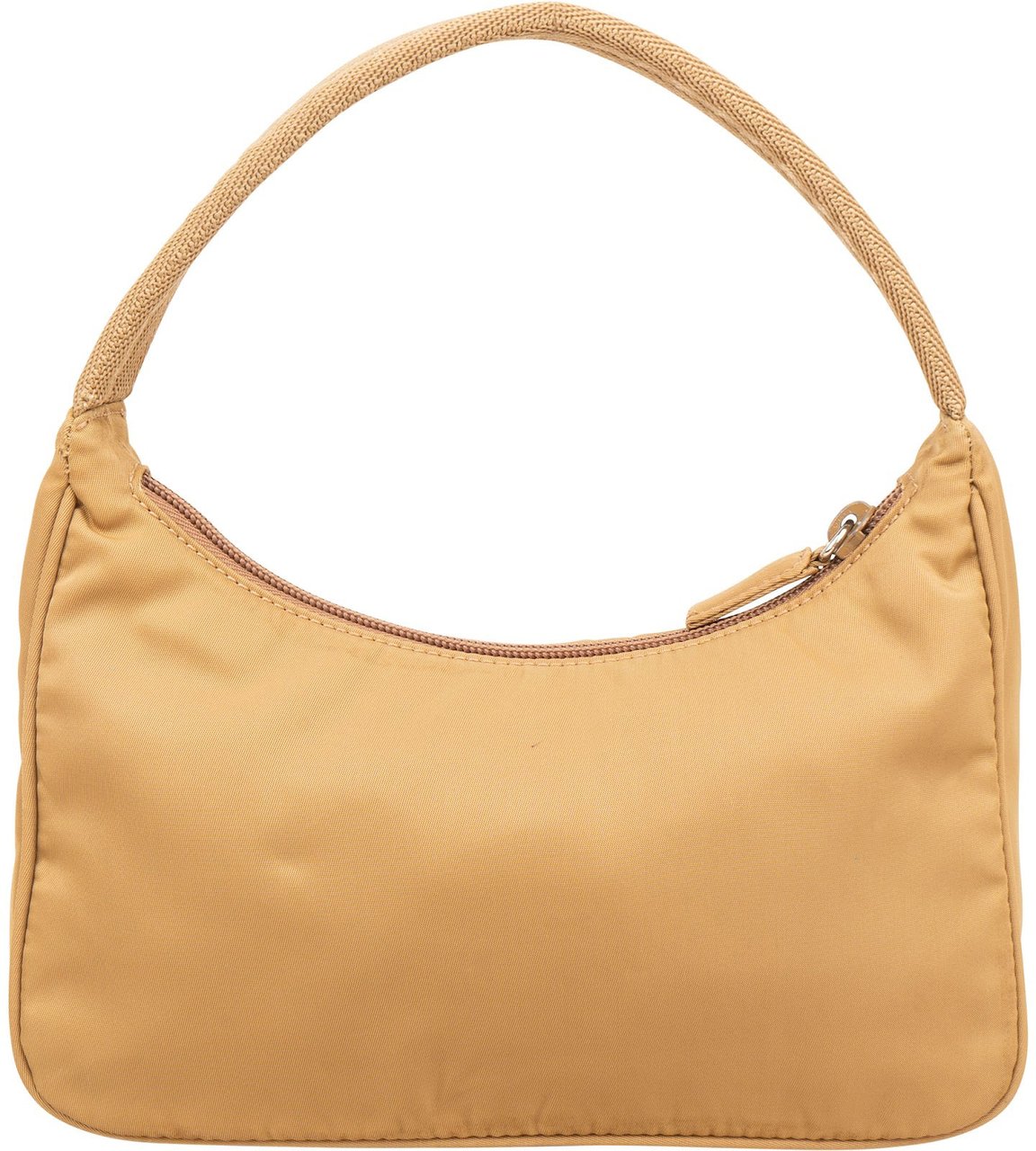 Prada Nylon Triangle Vintage Re-Edition Handbag Beige