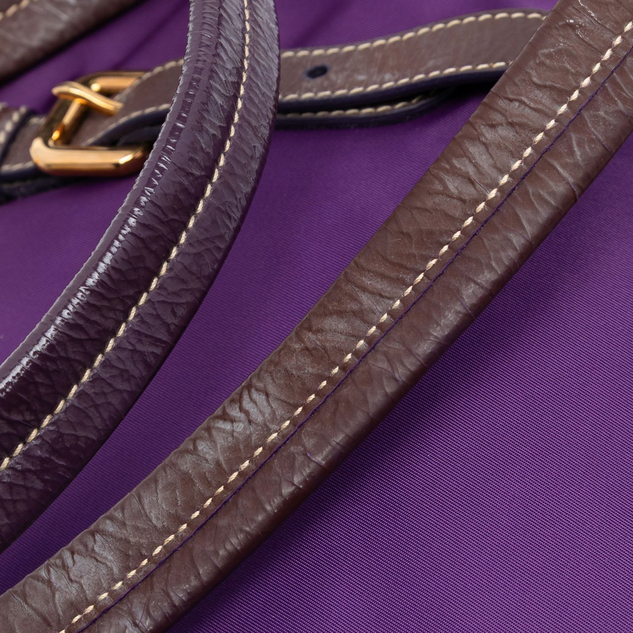 Prada Tessuto Pietre Jeweled Tote Paars