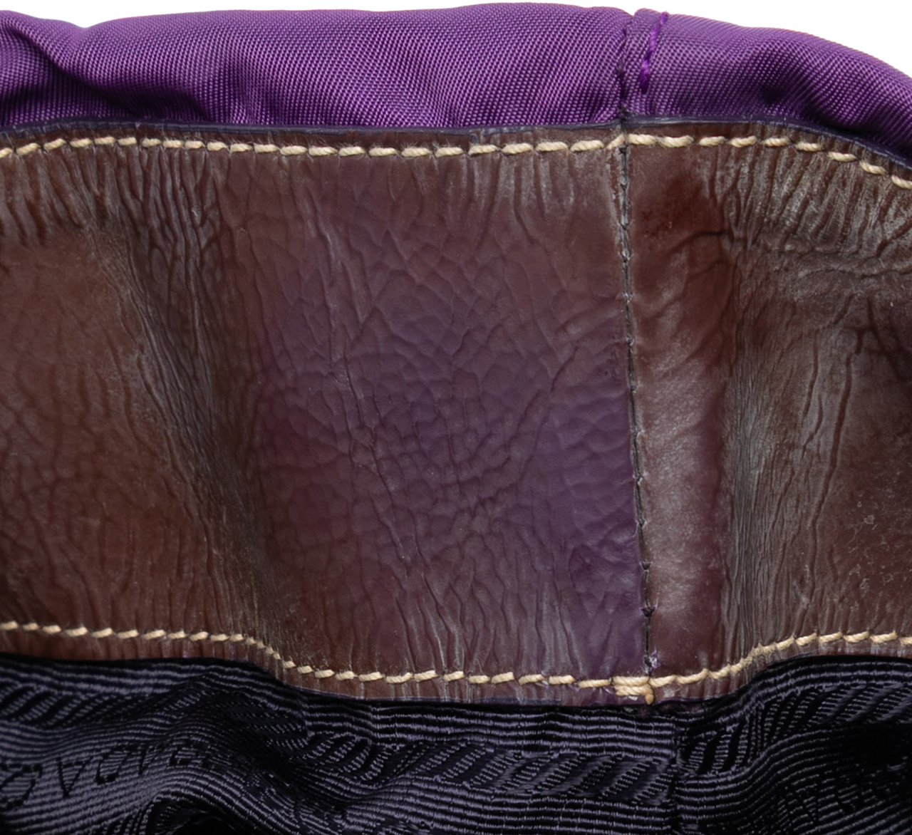 Prada Tessuto Pietre Jeweled Tote Paars