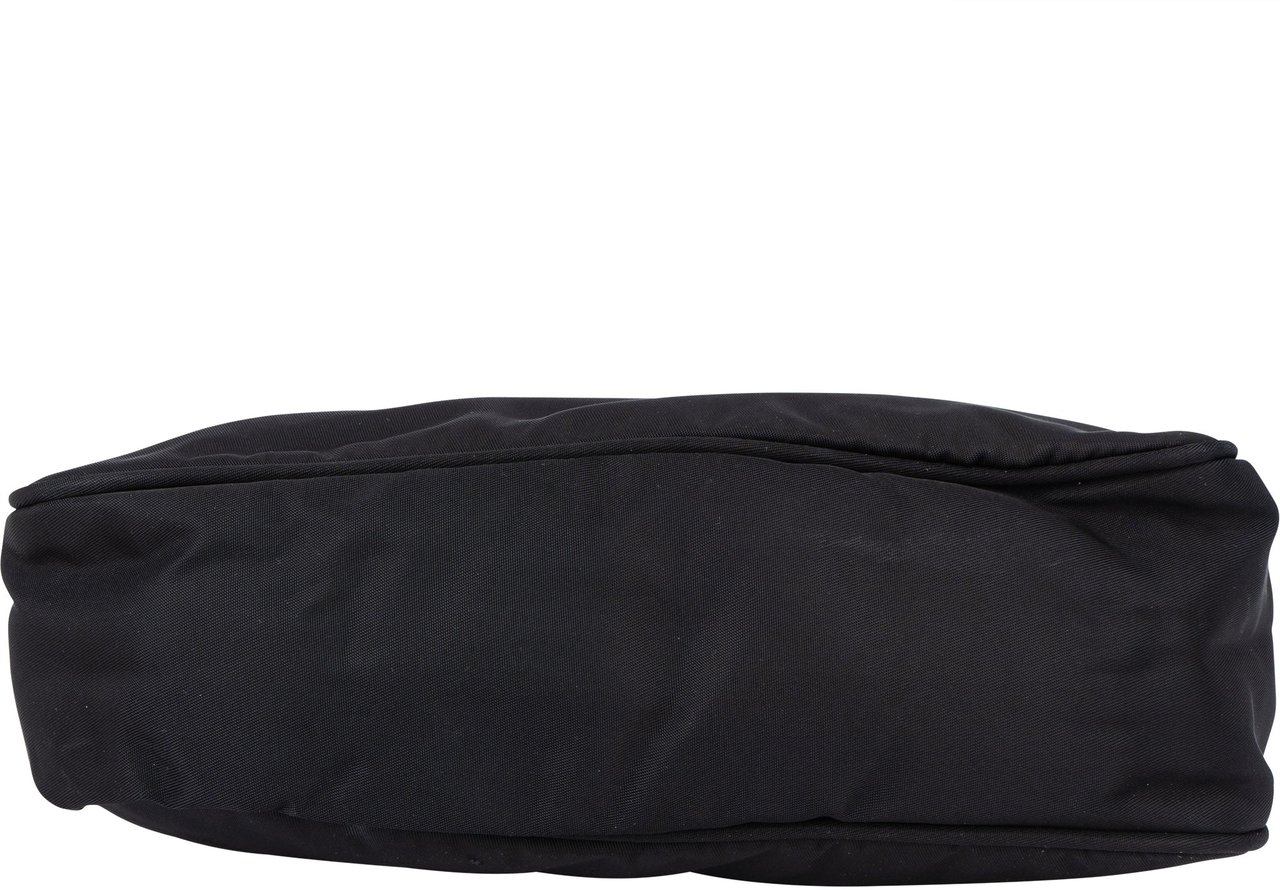 Prada Prada Black Nylon Triangle Vintage Re-Edition Handbag Zwart