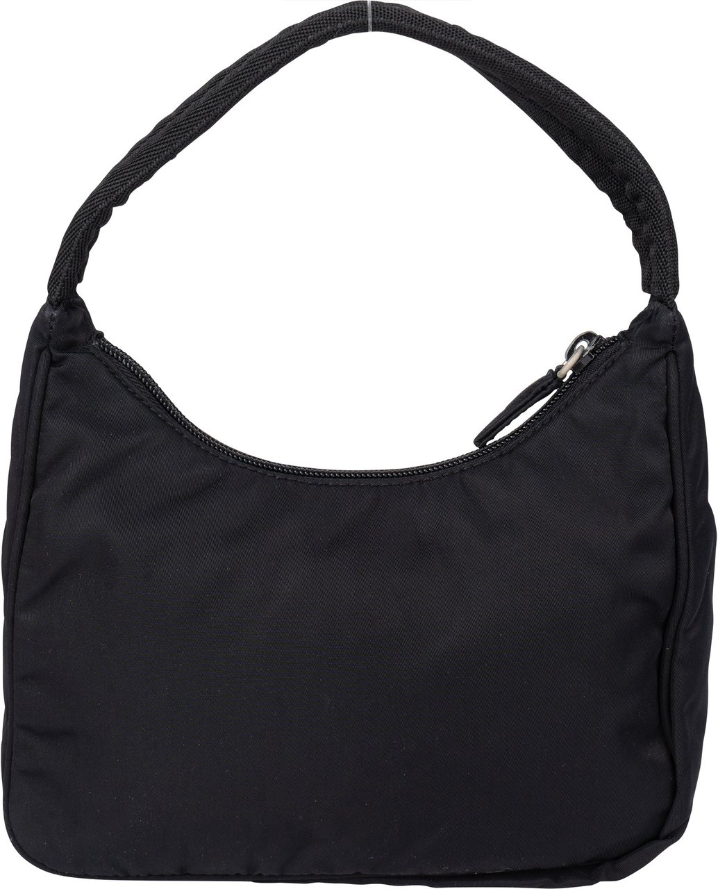 Prada Prada Black Nylon Triangle Vintage Re-Edition Handbag Zwart