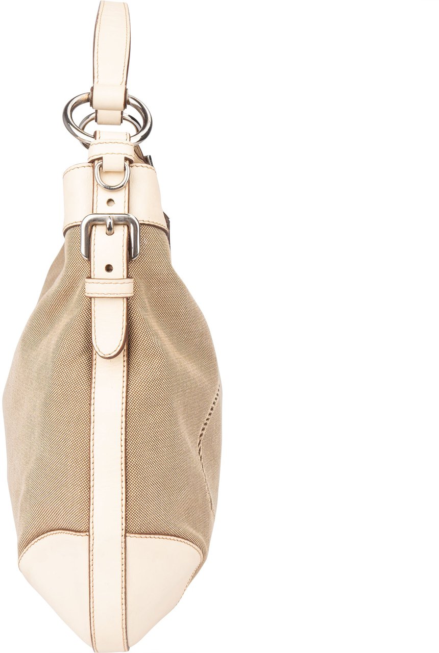 Prada Prada Jacquard Monogram Handbag Beige