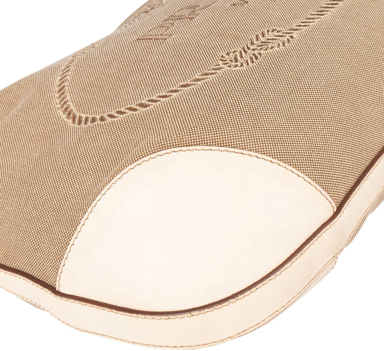 Prada Prada Jacquard Monogram Handbag Beige