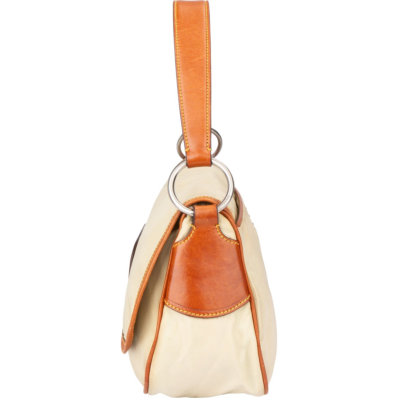 Prada Prada Nylon Triangle Shoulder Bag Beige