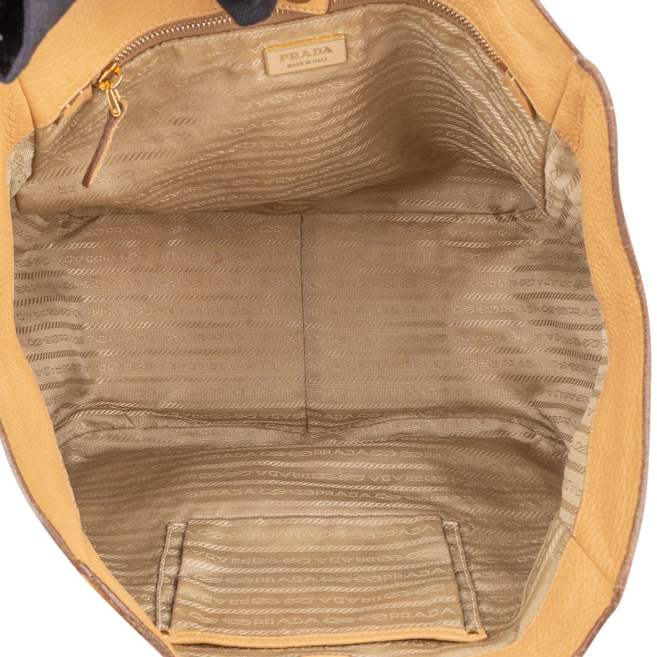 Prada Prada Beige Calfskin City Handbag Beige