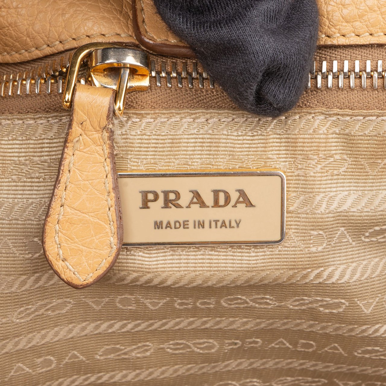 Prada Prada Beige Calfskin City Handbag Beige