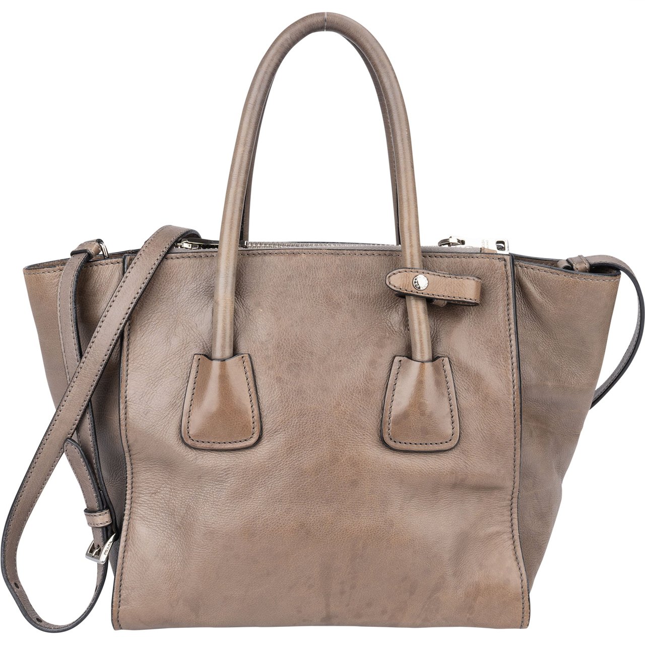 Prada Prada Leather Vitello Handbag Divers