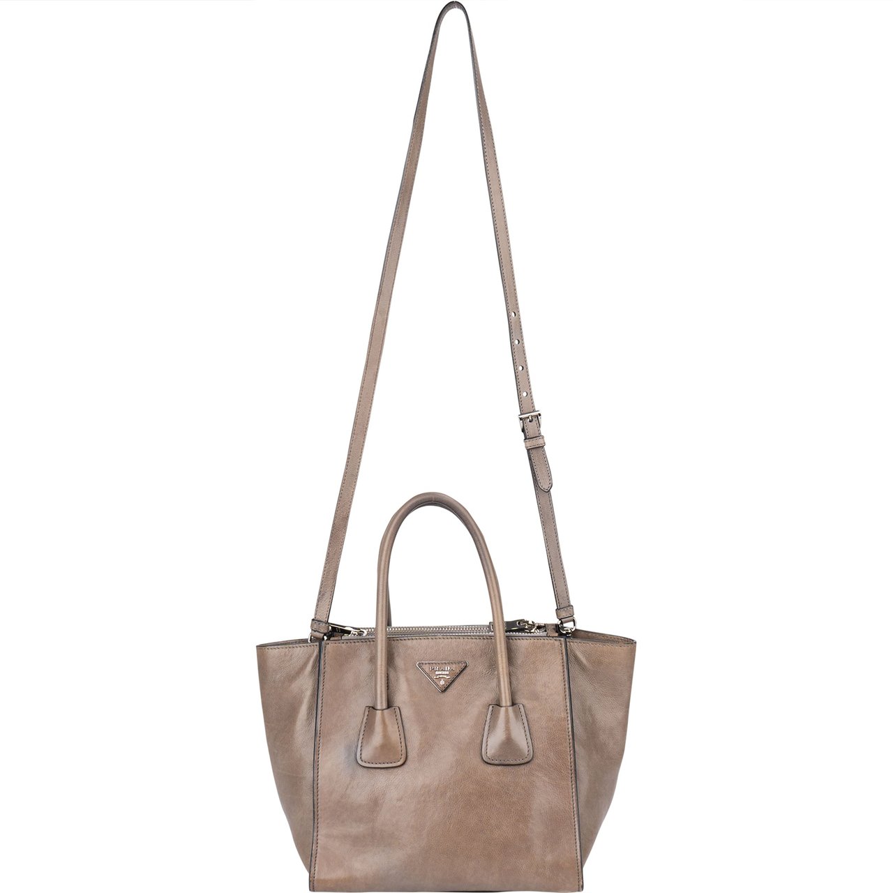 Prada Prada Leather Vitello Handbag Divers