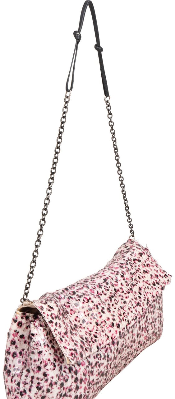 Prada Sequin Embellished Flap Shoulder Bag Roze