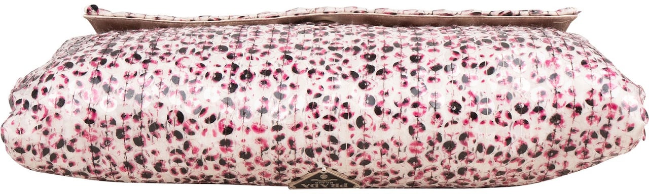 Prada Sequin Embellished Flap Shoulder Bag Roze