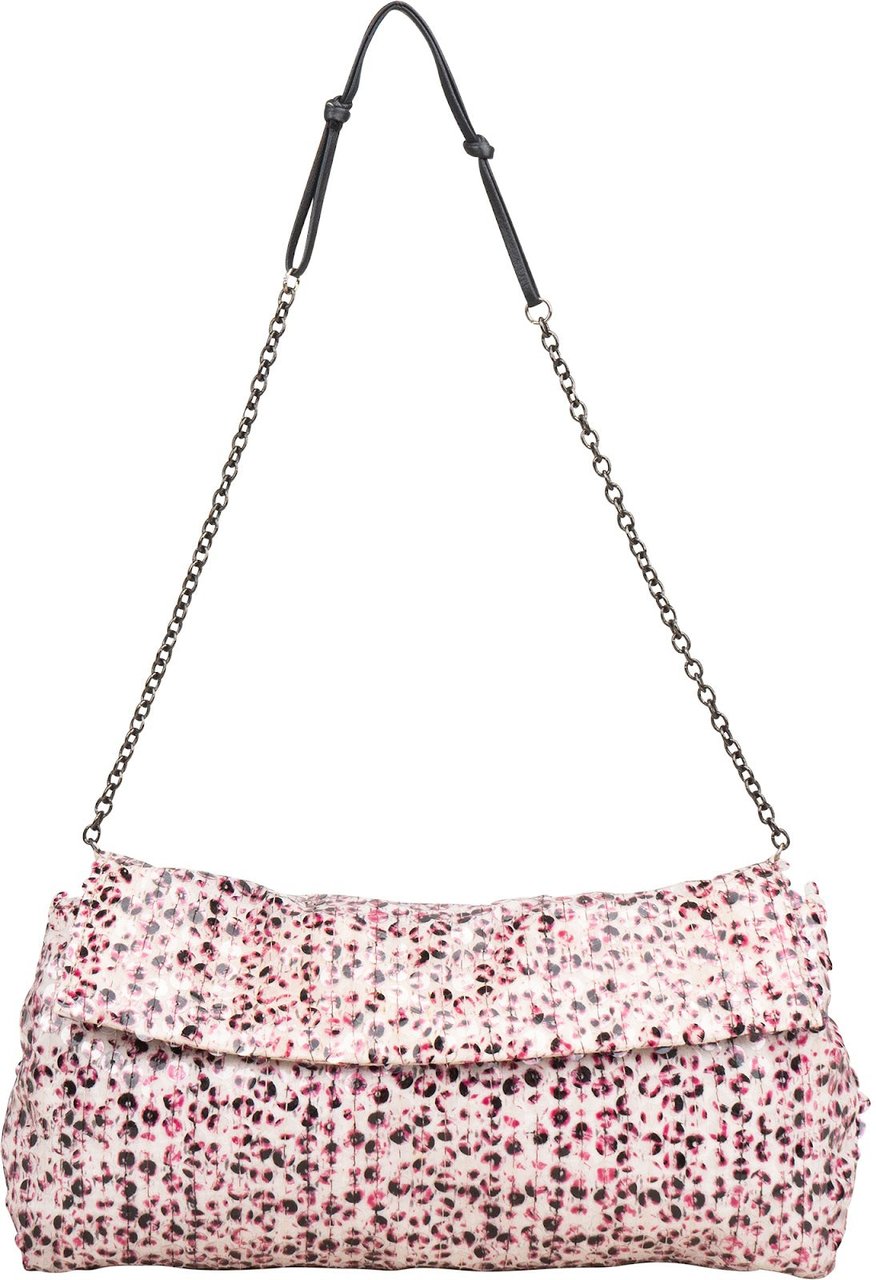 Prada Sequin Embellished Flap Shoulder Bag Roze